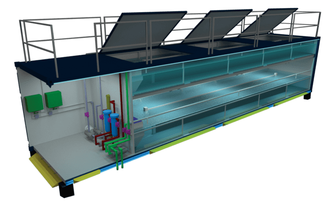 New plug and play farming technology for land-based shrimp farming