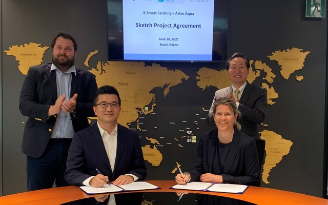 Artec Aqua inks deal for land-based salmon facility in South Korea