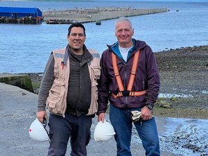 L-R Fabian Gonzalez Duarte and Luis Felipe Diaz Cortez